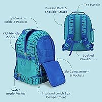 Vista 57 de Bentgo Kids Prints - Mochila 2 en 1 y lonchera aislada, Dino Fossils, Niños