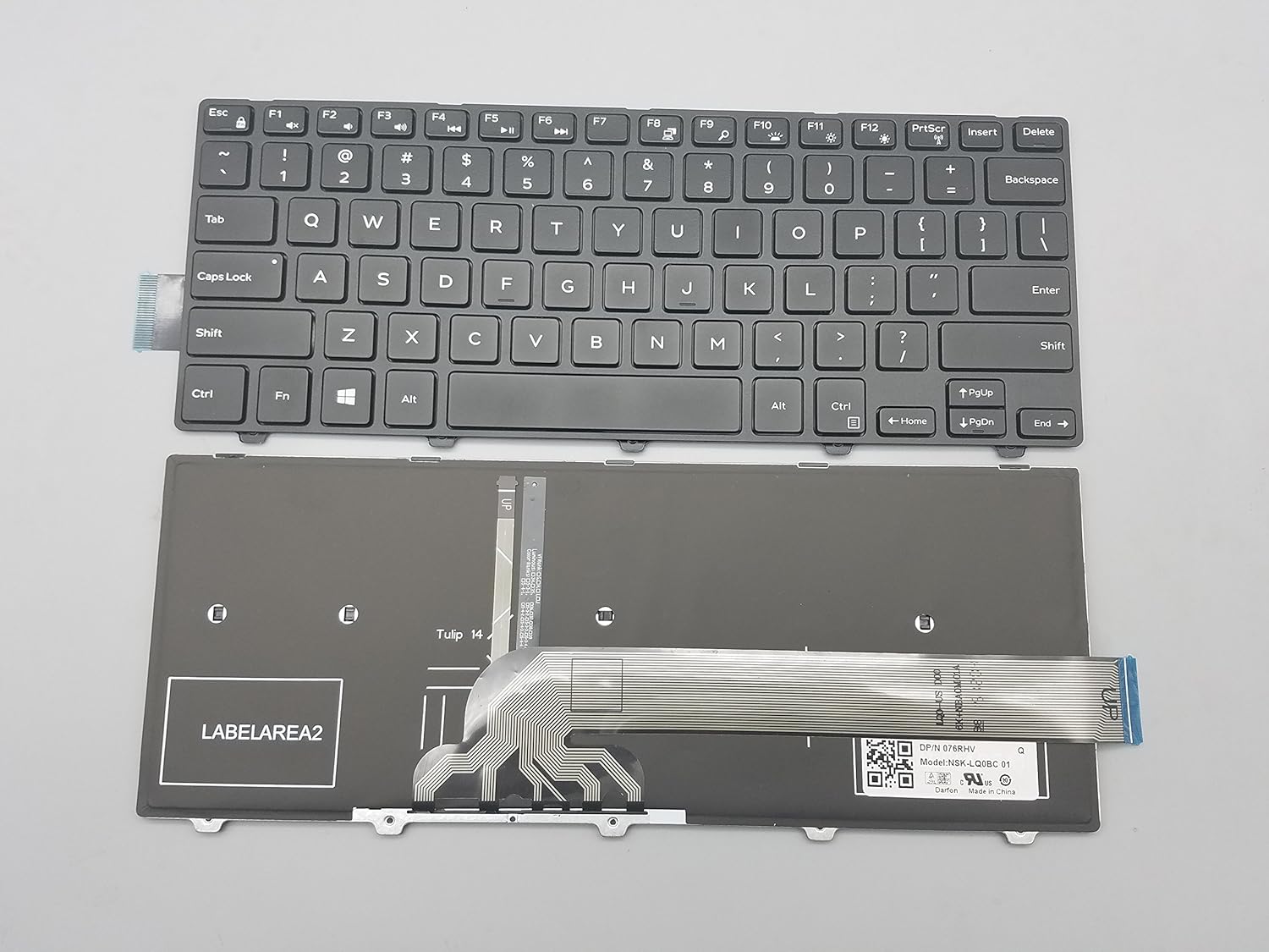 Replacement Keyboard for Dell Inspiron 14 5000 Series 5442 5443 5445
