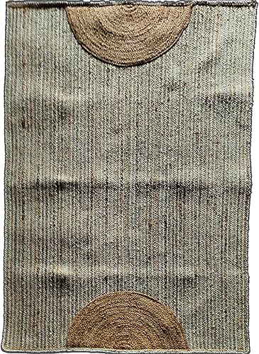 Miniatura 5 de ARTS OF JAIPUR Collection - Alfombra de pasillo de yute natural, 3 x 10 pies, alfombra de yute natural, alfombra de yute bohemio, alfombra de