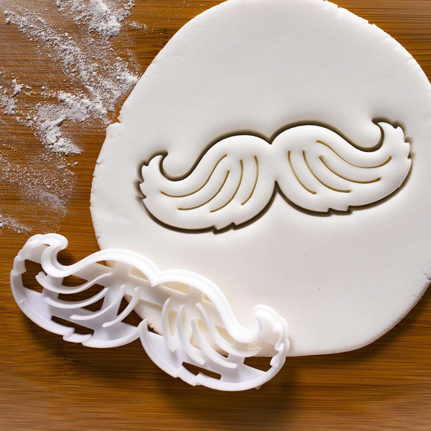 Set of 3 Gentleman themed cookie cutters (Designs: Bowler Hat, Gentleman Bow Tie, and Mustache), 3 pieces - Bakerlogy
