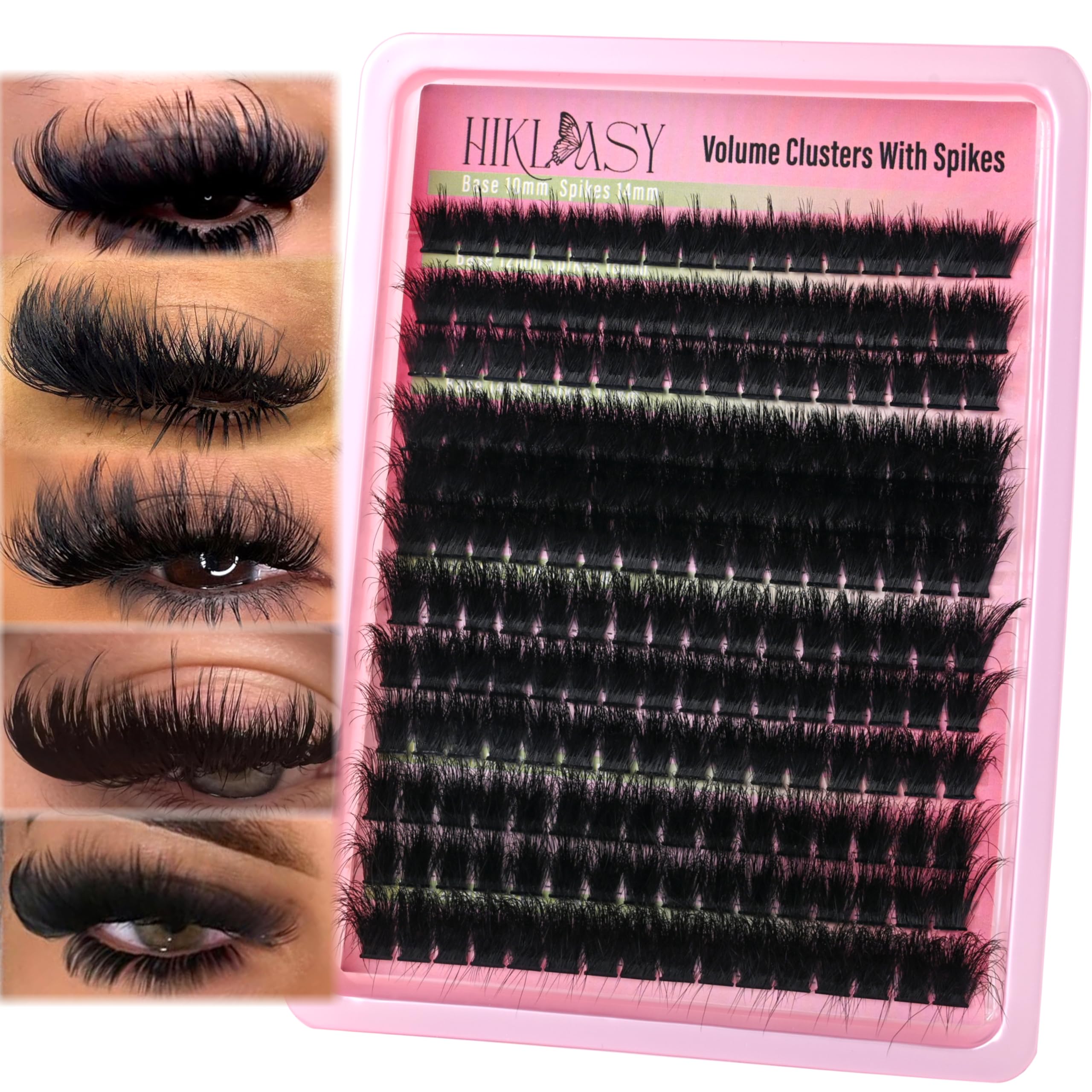 Amazon.com: Thick Lash Clusters 300D Extra Volume With Spikes,14