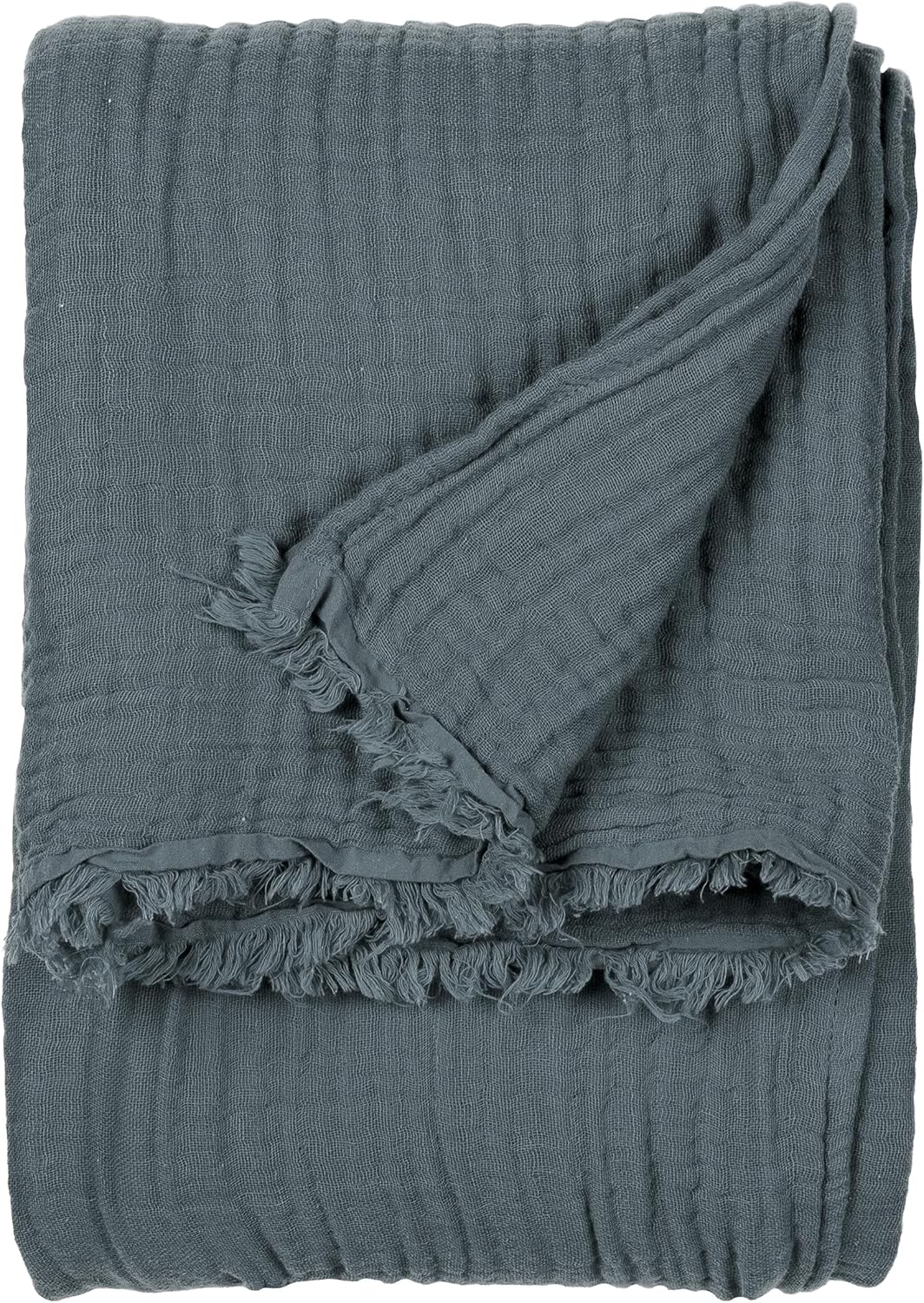 Yard Lark Muslin Crinkled Throw (180cm x 130cm) (Dusk)