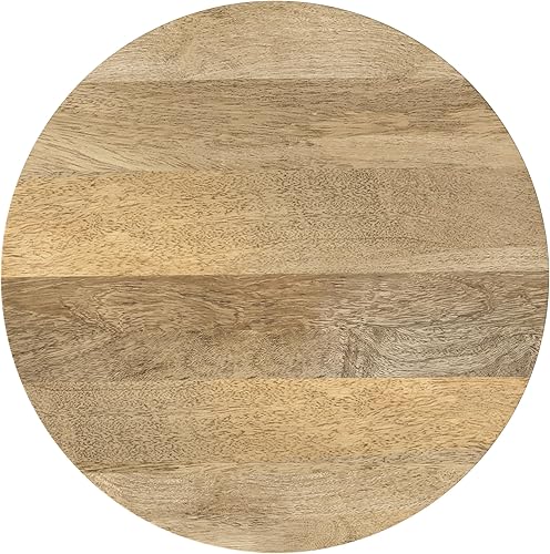 Miniatura 13 de SIMPLIHOME Demy - Mesa auxiliar redonda de metal sólido de 18 pulgadas de ancho con parte superior de mármol genuino blanco y base de metal negro,