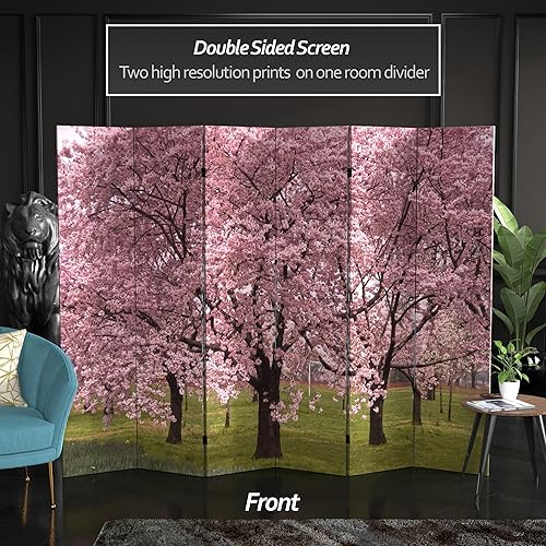 Miniatura 7 de Red Lantern Divisor de habitación de lona de caballos de doble cara de 6 pies de alto, 3 paneles