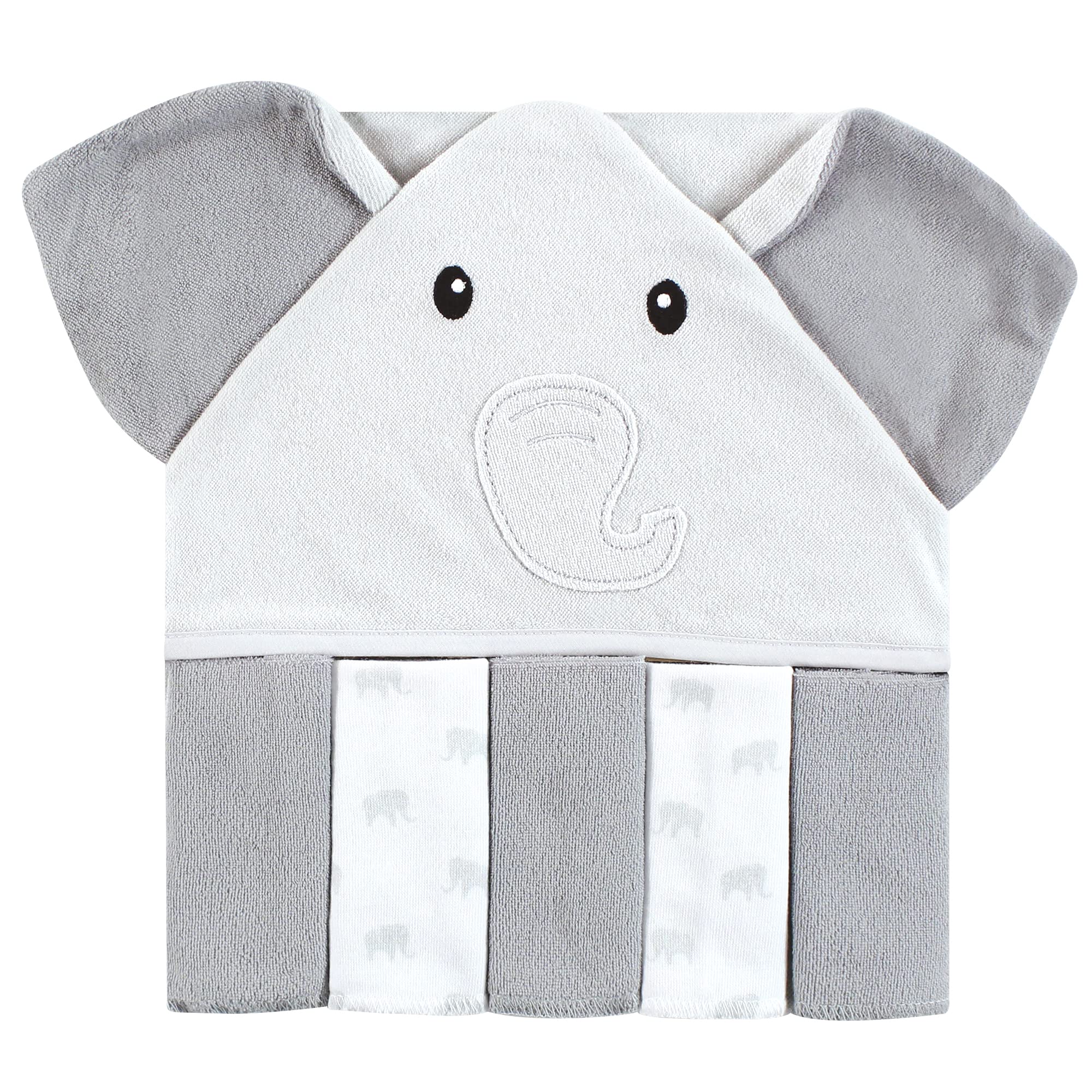 Serviette à capuche bébé pour un bain chaud et relaxant avec motif éléphant