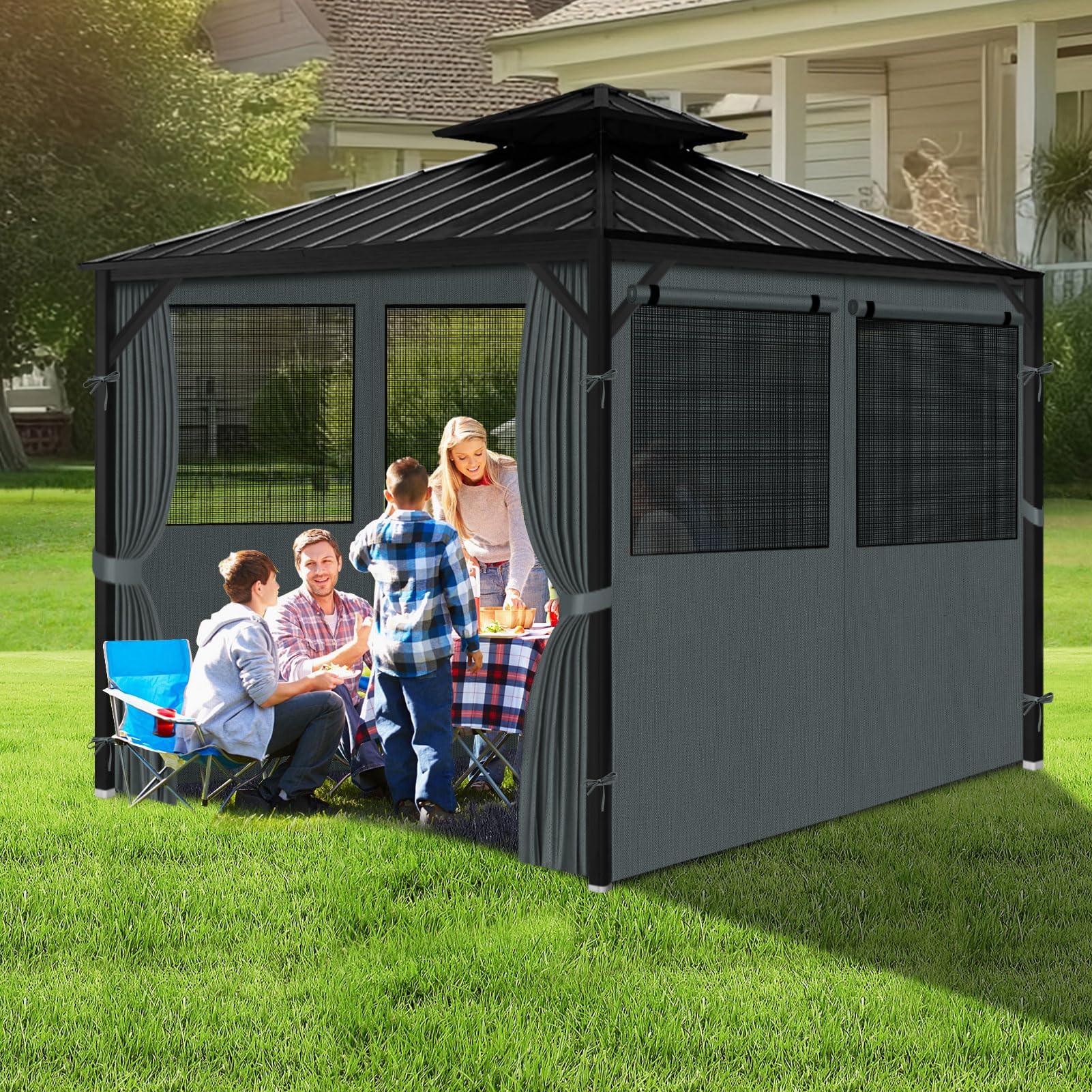 Tenda Da Sole Laterale Retrattile/schermo Privacy Per Patio Giardino Terrazza Balcone Schermo Di Protezione Visiva 160 X 240 Cm Arancione 020007062 72301623