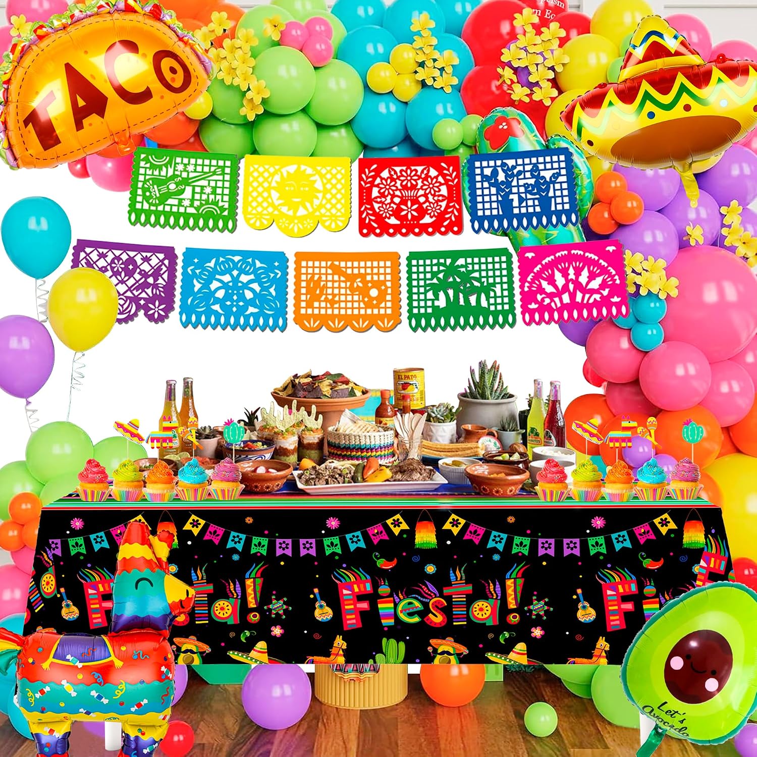 Decoraciones Fiesta Mexicana, 62pcs Cinco De Mayo Decoraciones Set