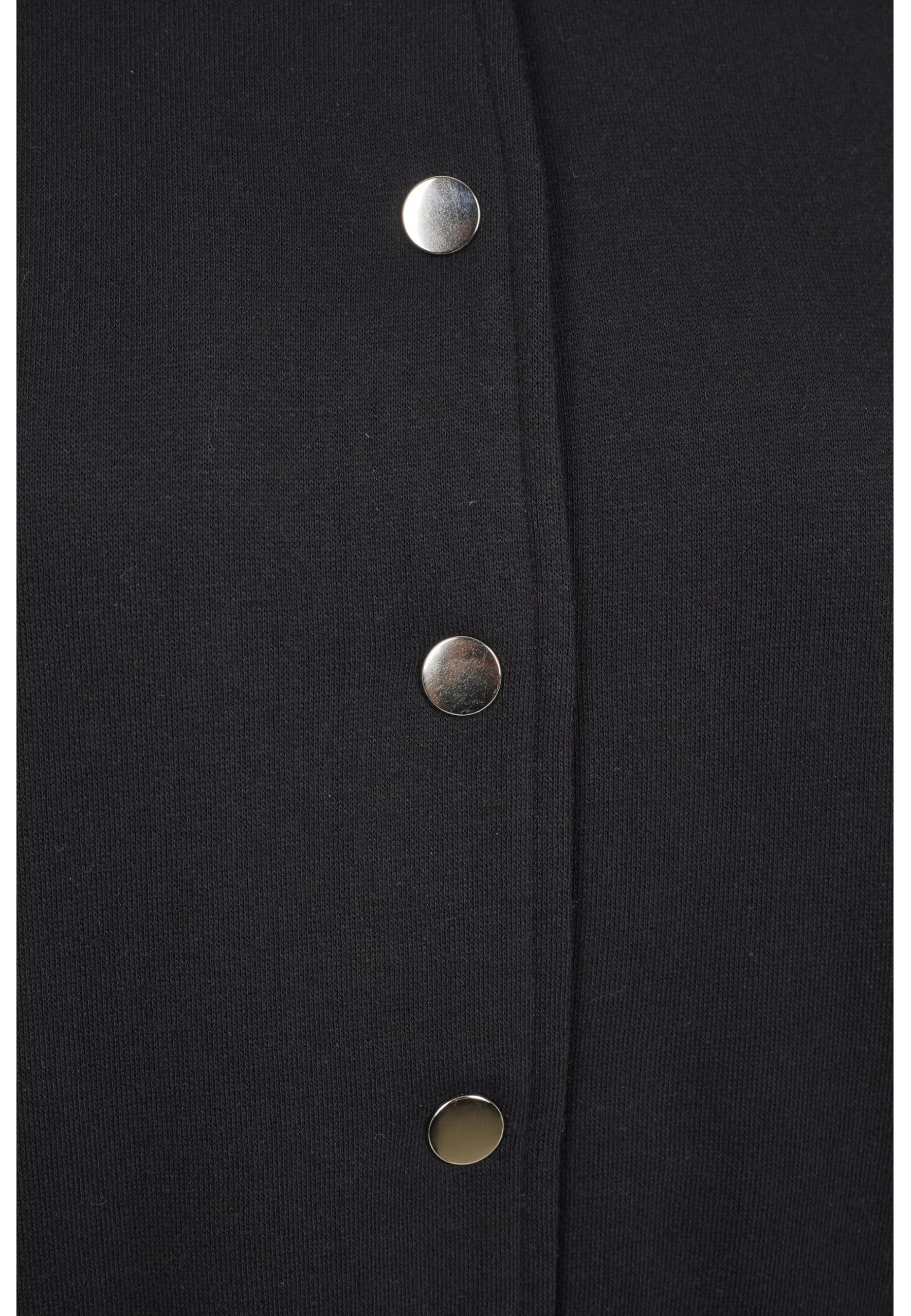 Urban Classics Ladies College Sweat Jacket Donna Giacca in stile College nero/bianco