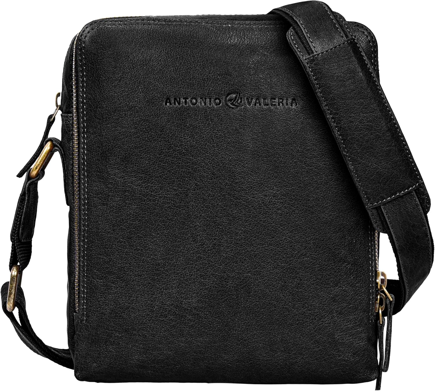 ANTONIO VALERIA Alex Washed Leather Crossbody Bag - Image 2