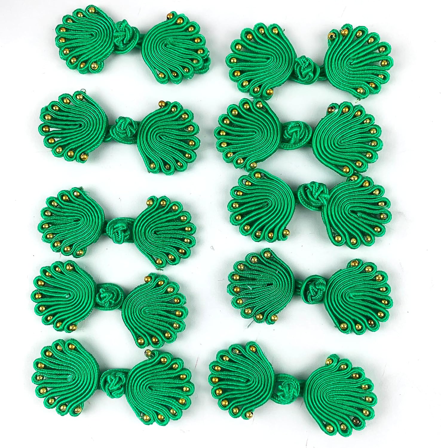Chinese Button With String Amazon.com: Heyiwell 10Pairs Green Chinese Closure Buttons,Chinese ...