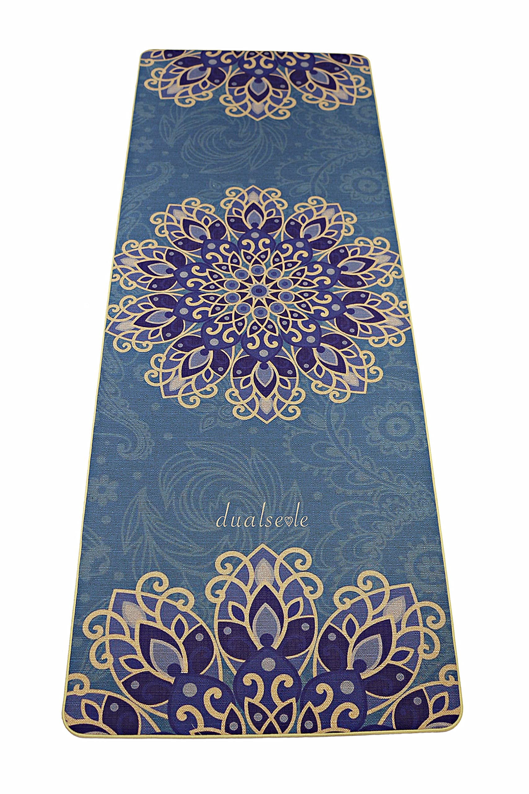 Eco Yogamatte rutschfest aus Jute und Naturkautschuk mit Tragegurt (183 x 68 x 0,5 cm)
