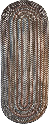 Miniatura 8 de Tapete reversible de lana, texturizado, grueso, trenzado. , Lana, verde (Greengrass)