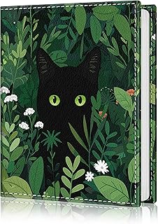 Photo Album 4x6, 56 Pockets Small Picture Book Cute Black Cat, Personali...