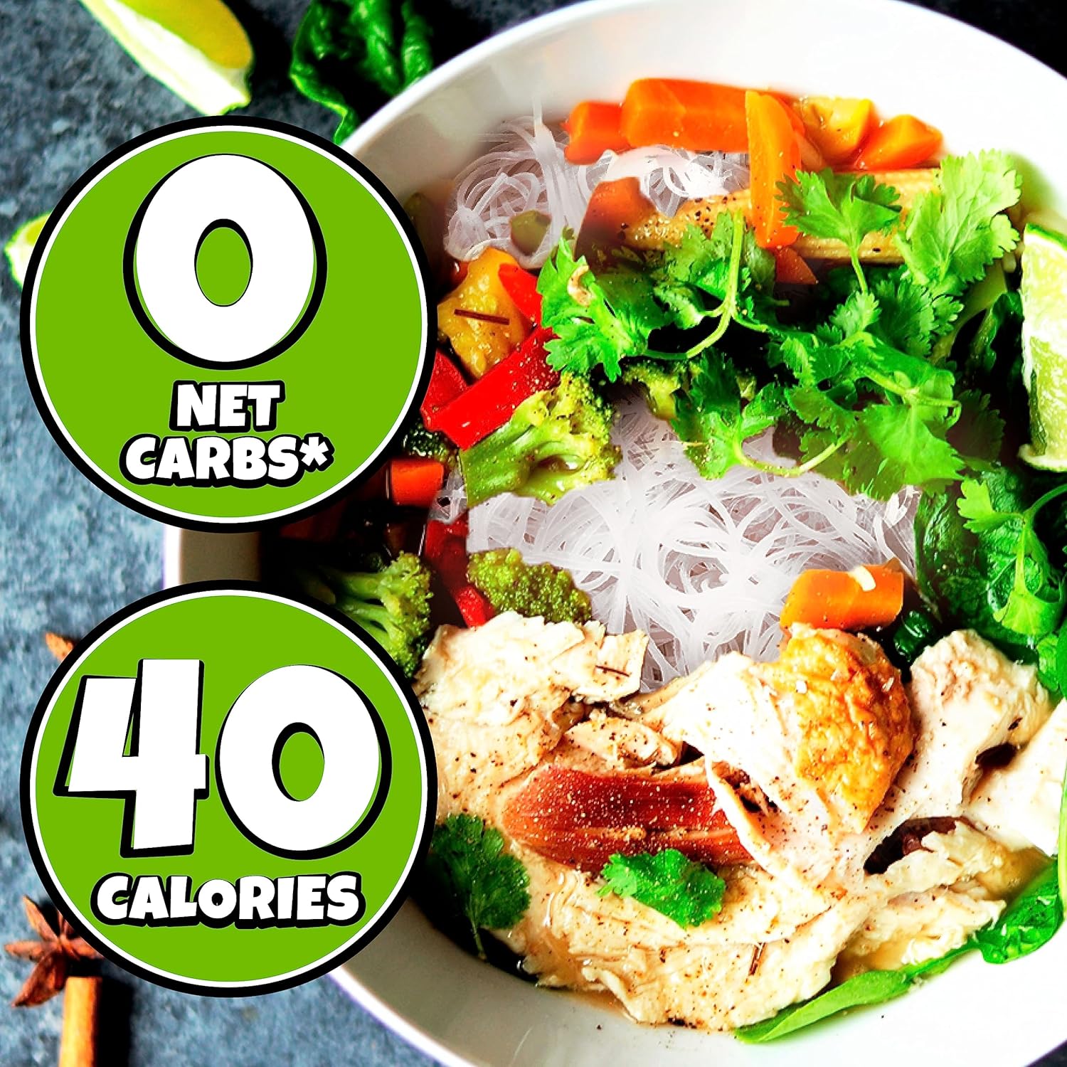 Kelp Noodles Low Calorie Noodles (6 Packs) Makes delicious healthy meals Keto friendly foods (6.35 Oz/Pack) Keto Noodle Gluten Free Shirataki Noodle