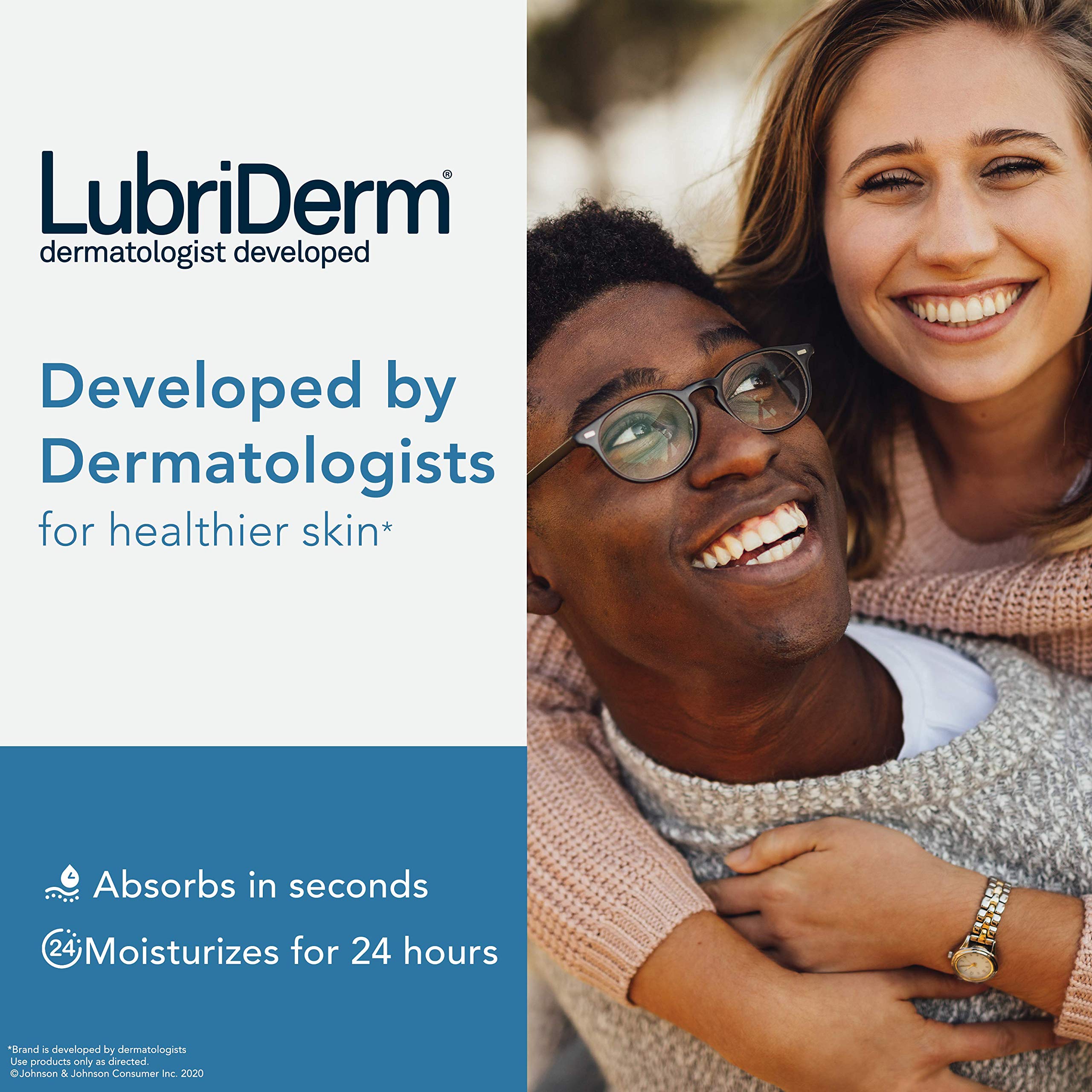 Lubriderm Unscented Moisture, Unscented, 710ml & Advanced Moisture