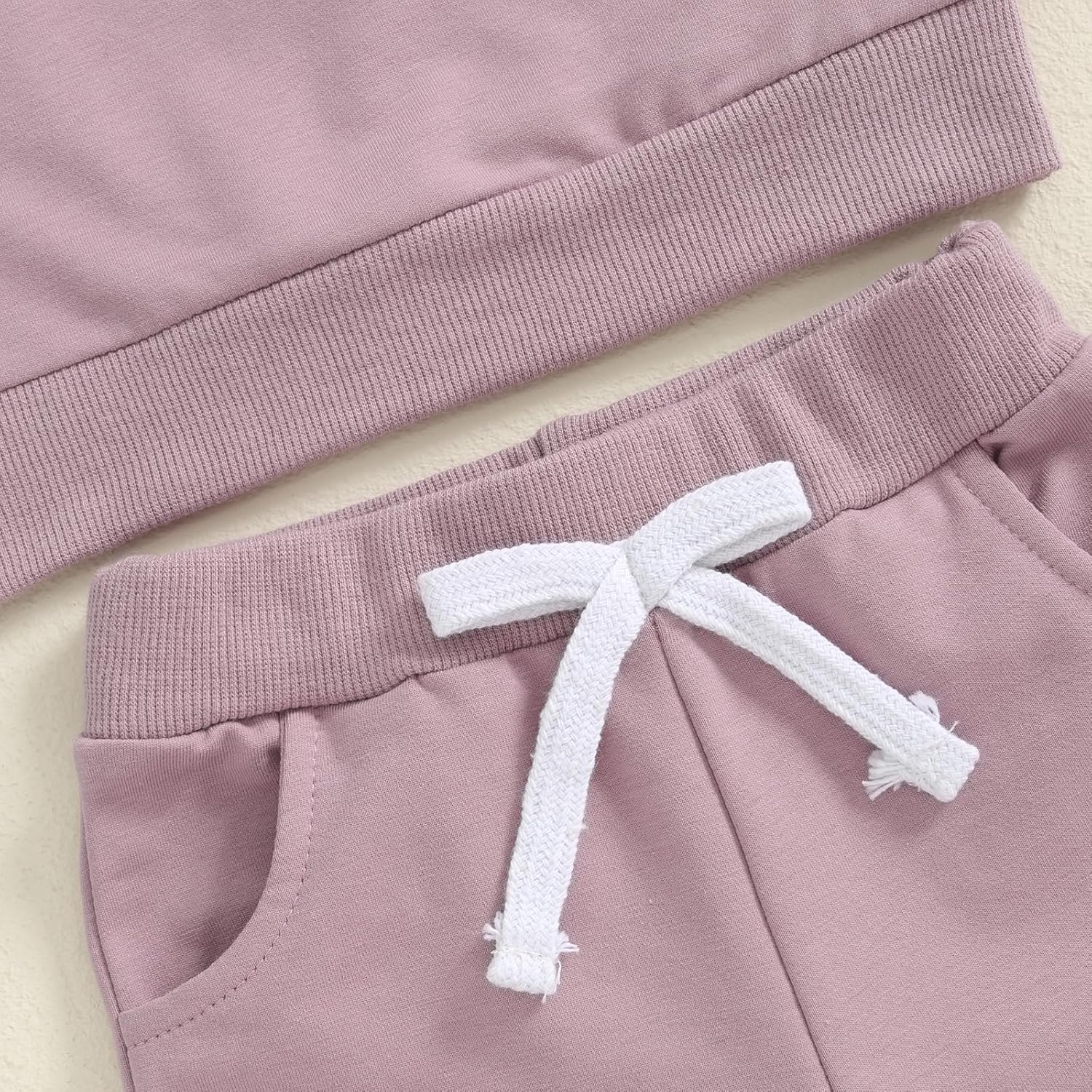 Adobabirl Toddler Baby Girl Clothes Embroidery Letter Print Crewneck Sweatshirt and Pants Set Fall Winter Spring Outfits - Image 5