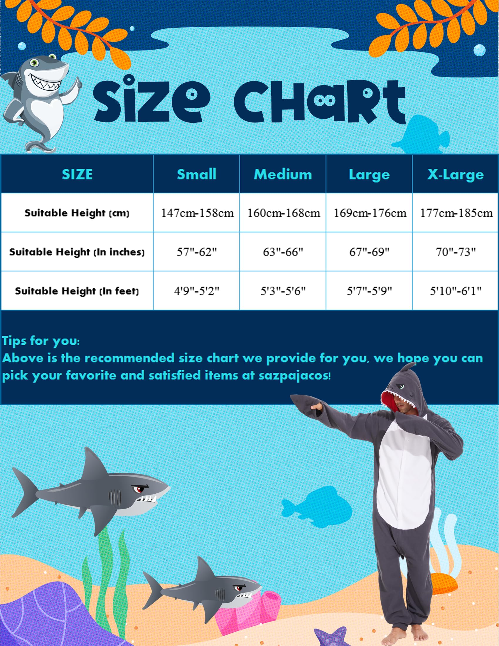 Costume Requin Halloween Cosplay Unisexe Adulte Grenouillère Pyjama Dessin Animé Féroce Habillage Fête pour Femmes Hommes