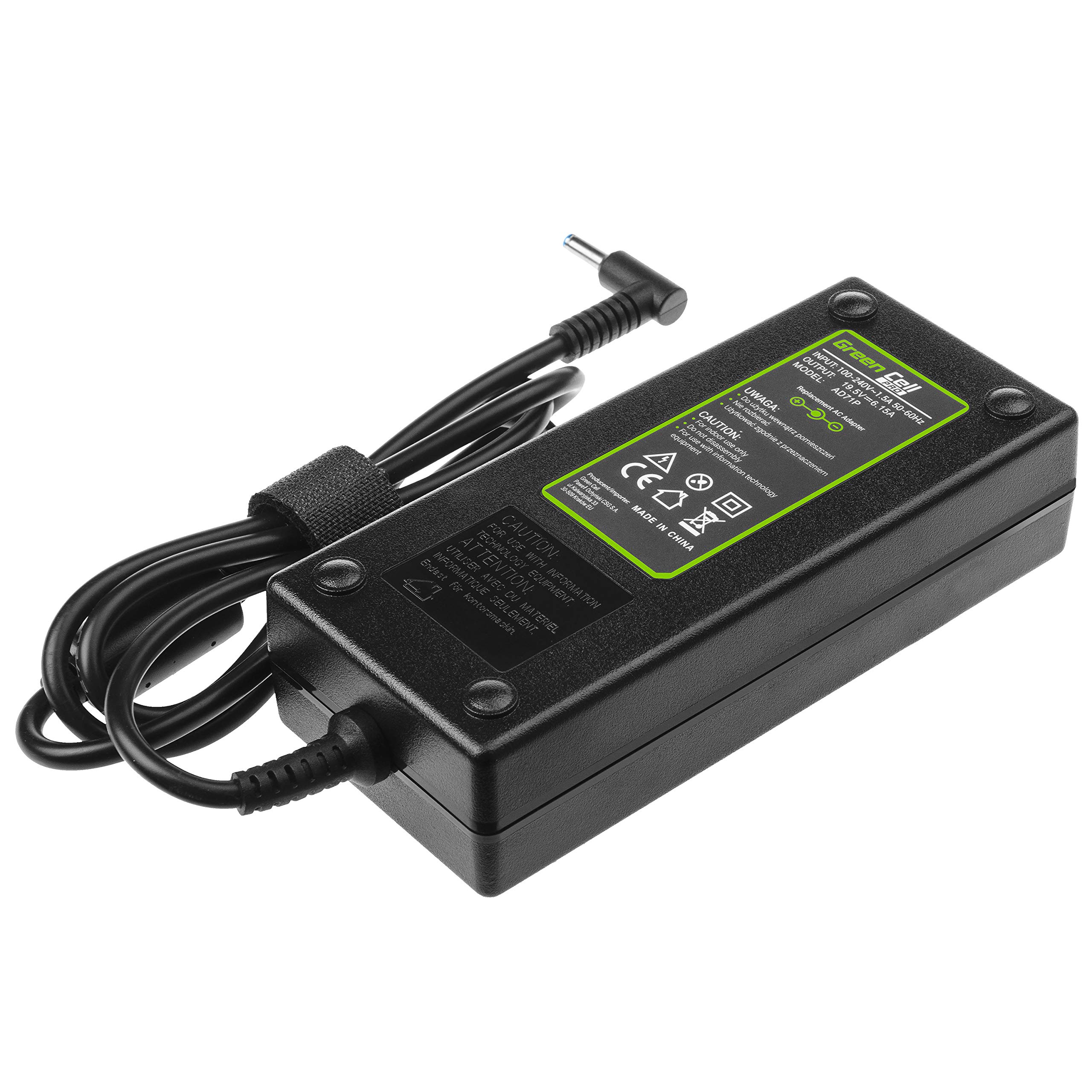 GC PRO Caricabatterie per HP Pavilion 15-BC011TX 15-BC012TX 15-BC013TX 15-BC014NL Laptop Notebook Portatile Caricatore Alimentatore (19.5V 6.15A 120W)