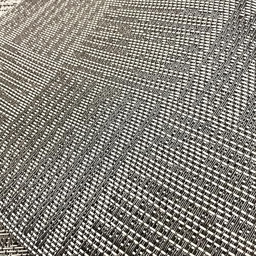 Miniatura 8 de Canglifull Juego de 4 manteles individuales cuadrados, manteles individuales de vinilo de PVC lavables resistentes al calor y manteles individuales