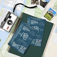 Vista 5 de Seattle, Washington, Ballard Locks Technical (versión Blueprint)