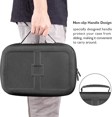 Miniatura 6 de Funda de almacenamiento para Nintendo Switch LP portátil de viaje funda protectora rígida con espacio de almacenamiento separado para consola de