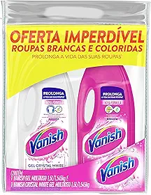 Tira Manchas Gel Vanish Multiuso para roupas brancas e coloridas - 2 unidades de 1,5L