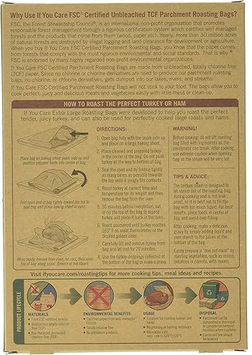 Miniatura 2 de If You Care Bolsas de papel para asar pergamino, paquete de 6, sin blanquear, sin cloro, antiadherentes, compostables, recubiertas de silicona,