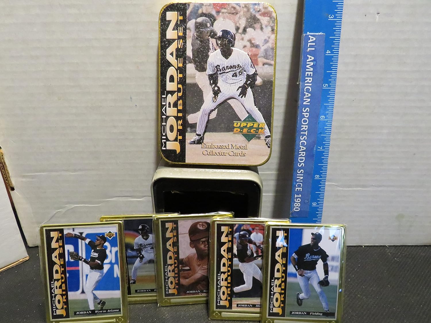 1995 UPPER DECK BASEBALL MICHAEL JORDAN FACTORY SEALED METAL CARD SET OF 5