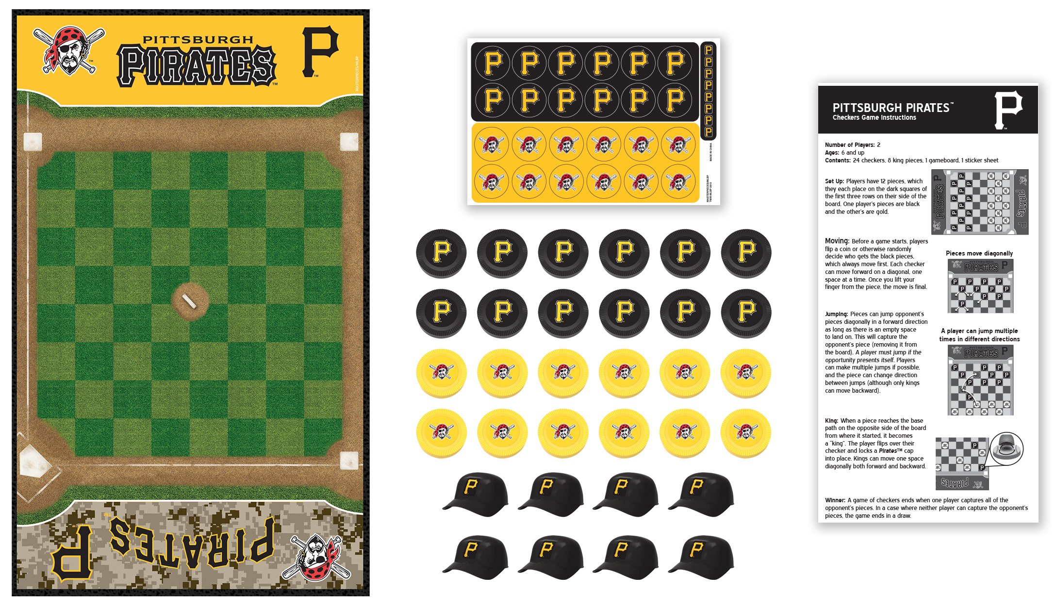 MasterPieces MLB Checkers Board Game