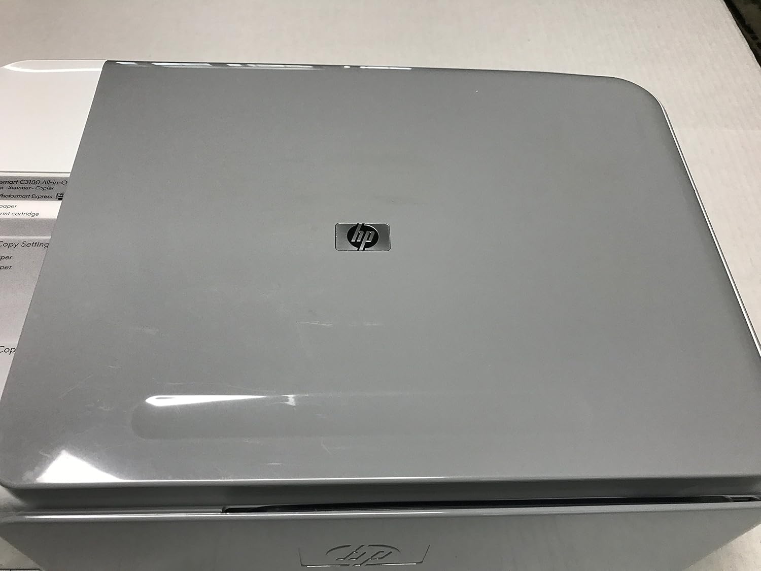 HP Photosmart C3180 control panel