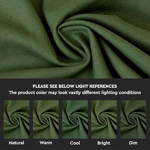 Miniatura 2 de Encasa Homes - Juego de 2 fundas de almohada, 24 x 24 pulgadas, lona de algodón teñidas, cuadradas, decorativas, para sofá, silla, cama y hogar,