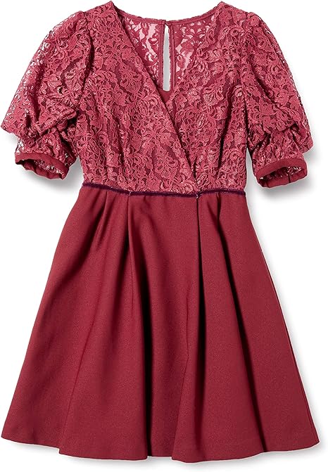 Amazon Co Jp リリーブラウン レース切替えワンピース Lwfo レディース 服 ファッション小物