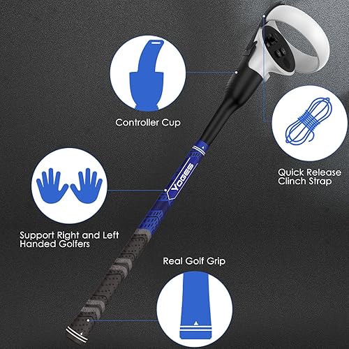 Vista 4 de YOGES VR Game Handle Accessories Compatible with Oculus Quest 2 Controller Enhance Immersive VR Games Experience Compatible with Meta Quest 2
