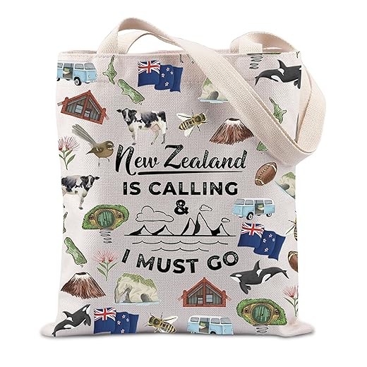TIIMG New Zealand Inspired Gift Lover Tote Bag - New Zealand Is Calling And I Must Go