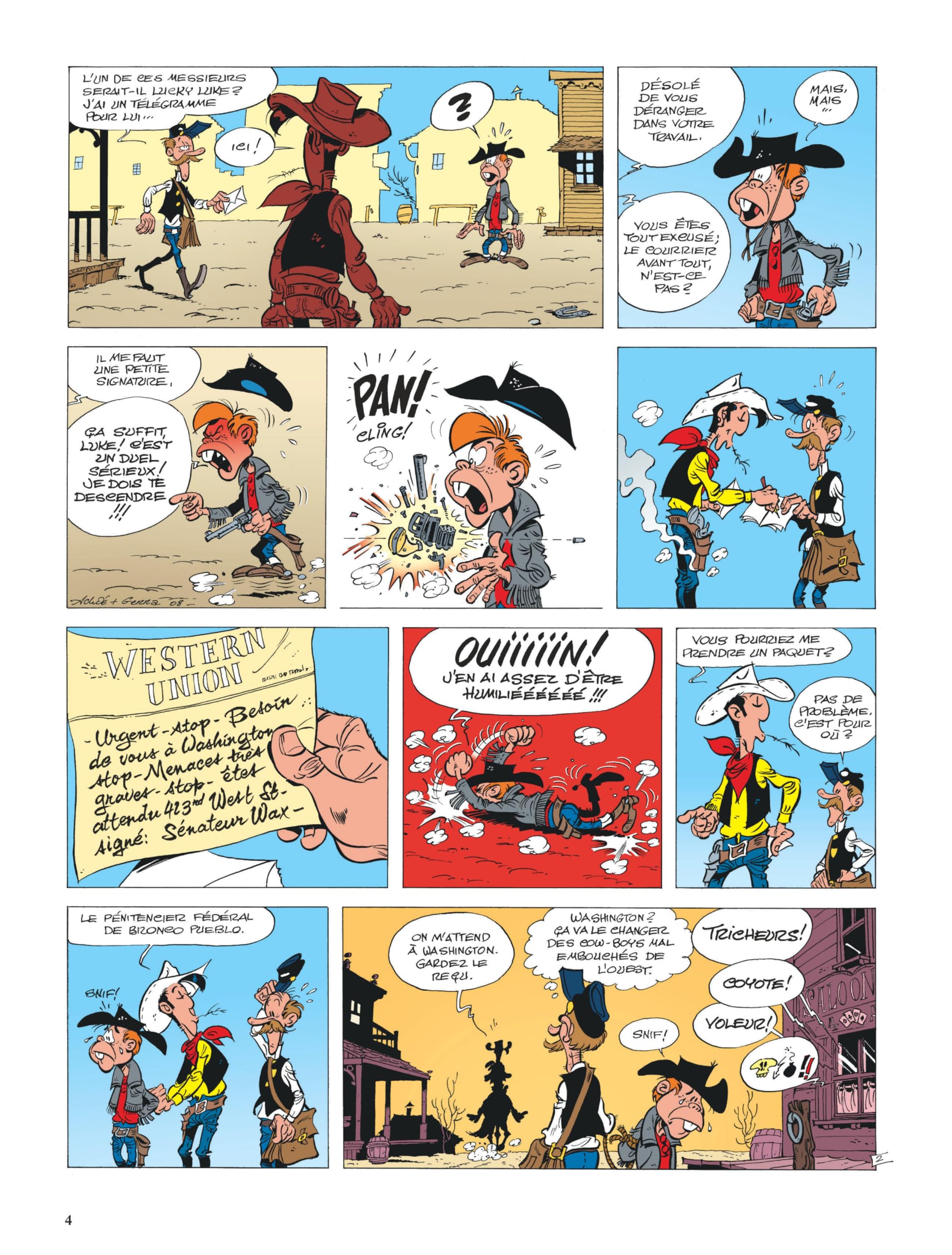 Les Aventures de Lucky Luke d'apr�s Morris - Tome 3 - L'Homme de Washington Gerra Laurent and Achd� - PT02