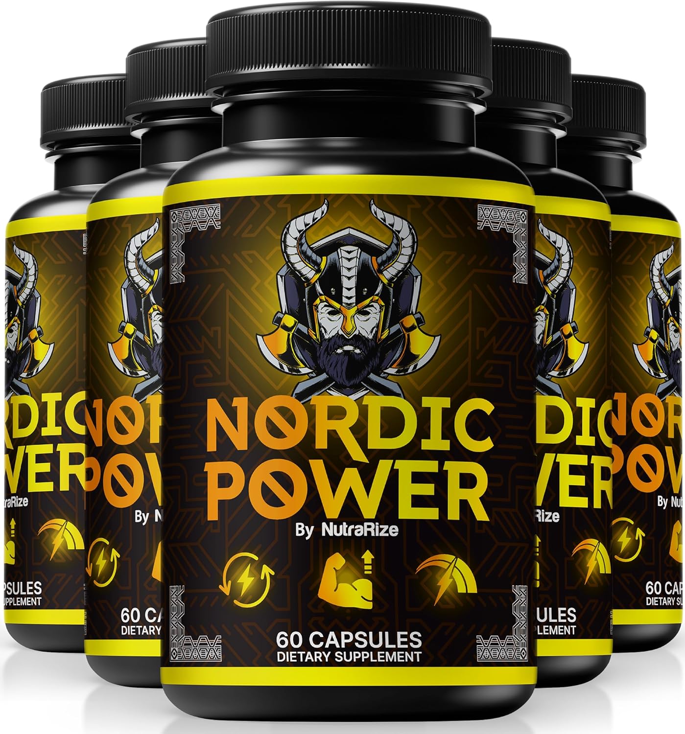 5 Pack) Nordic Power Pills, Official Nordic Power Capsules - For Energy, Stamina and Performance, Premium Formula To Support Overall Well-Being, Natural NordicPower Pastillas Review (300 Capsules)