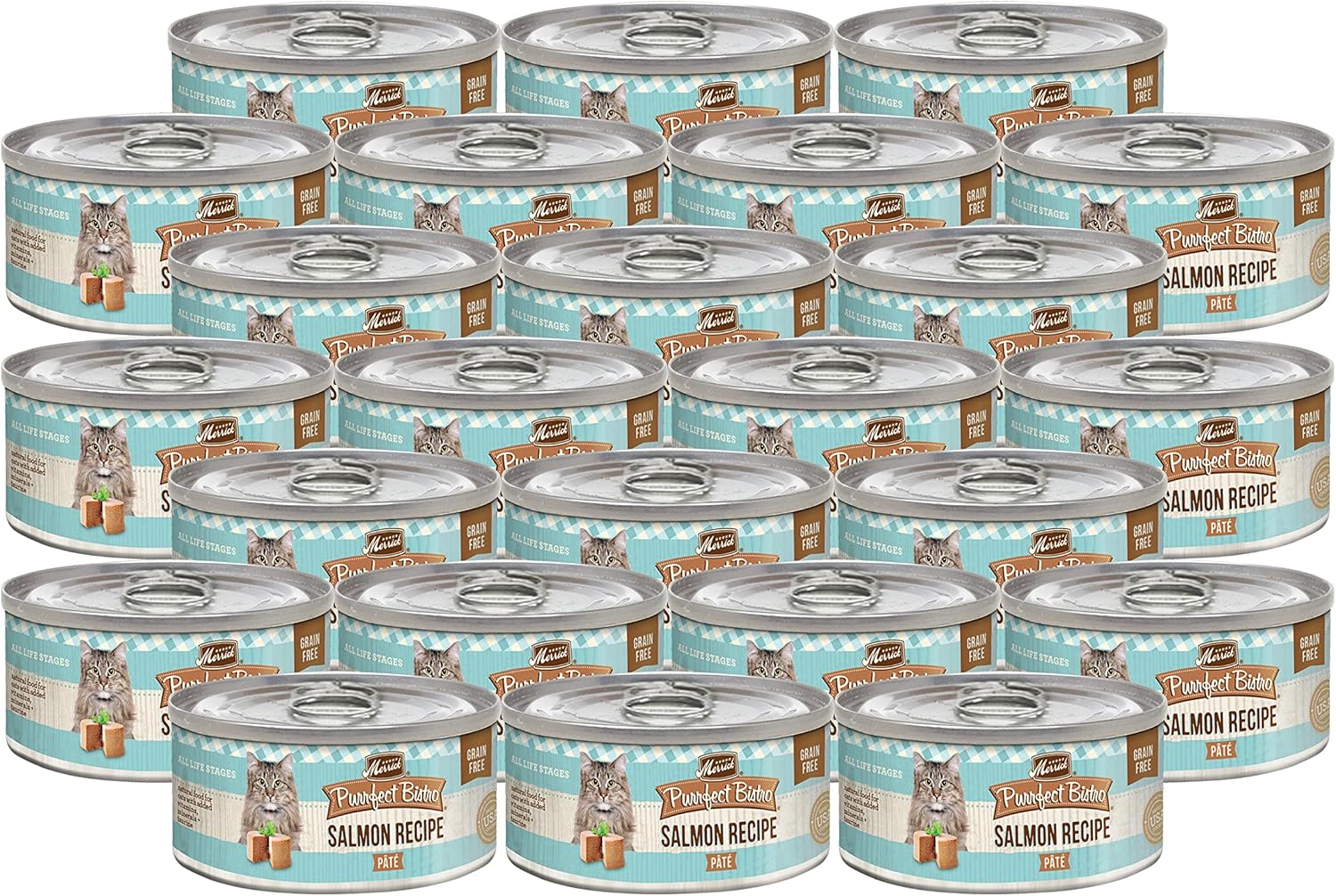 Merrick Purrfect Bistro Grain Free Salmon Pate Canned Cat Food