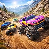 Extreme monster truck ramp racing gameplay