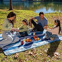 Vista 5 de BRAWNTIDE Manta grande impermeable para exteriores, forro polar extragrueso, cálida, resistente al viento, a prueba de arena, acolchada, 82 x 55