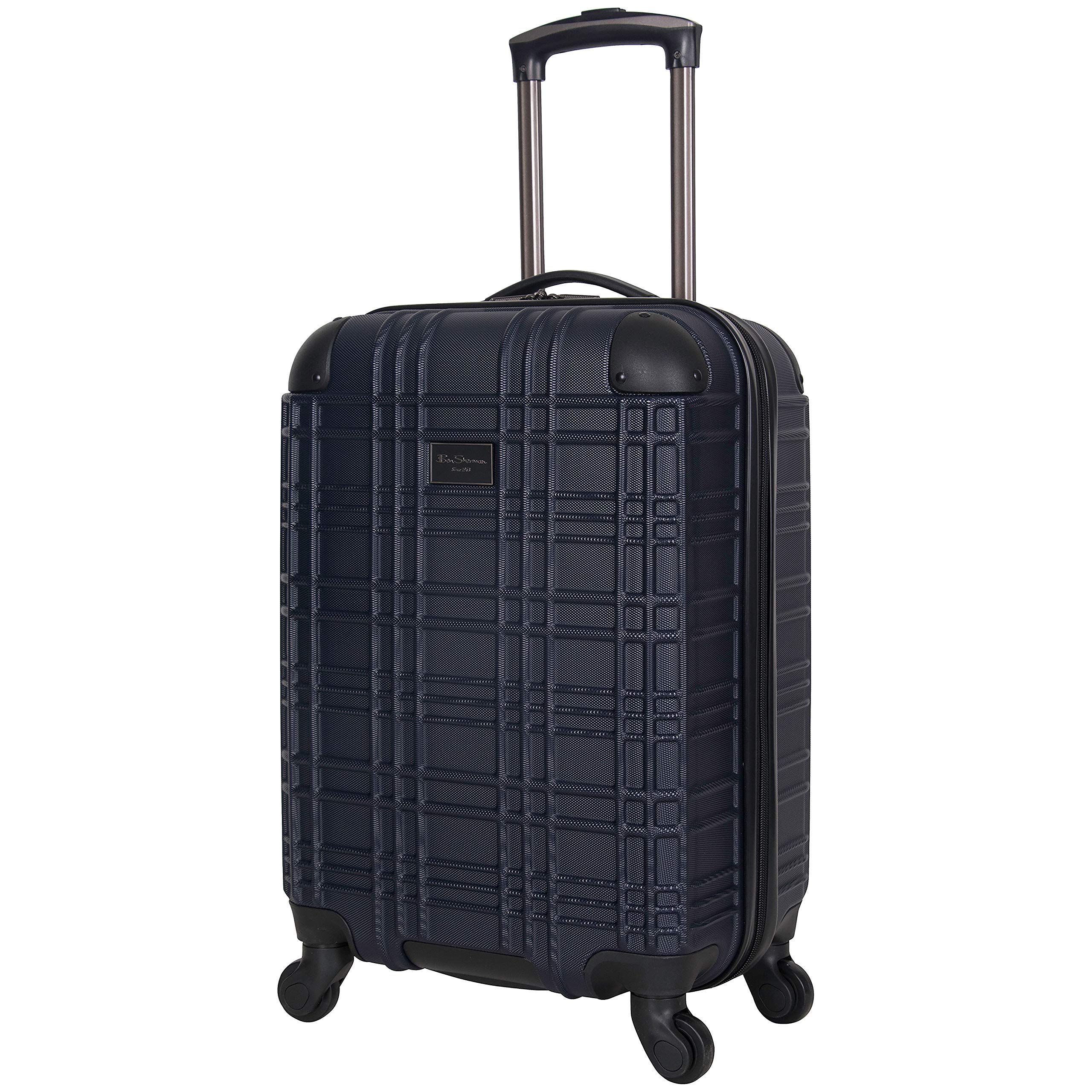 Ben Sherman Nottingham Lightweight Hardside 4-Wheel Spinner Travel Luggage, Navy, 20-inch Carry On