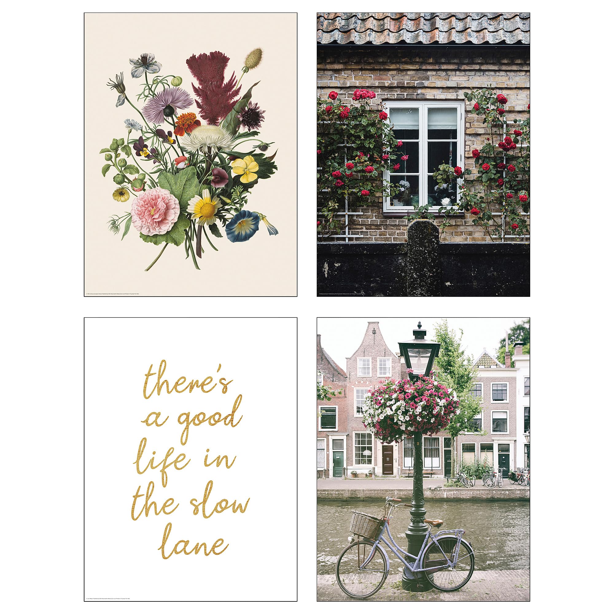 Poster ville fleurie ProTuning BILD 30x40 décoration murale fleur