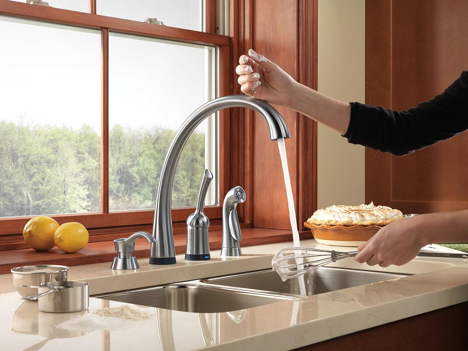 Delta Faucet Pilar Kitchen Soap Dispenser for Kitchen Sinks, Arctic Stainless RP50781AR