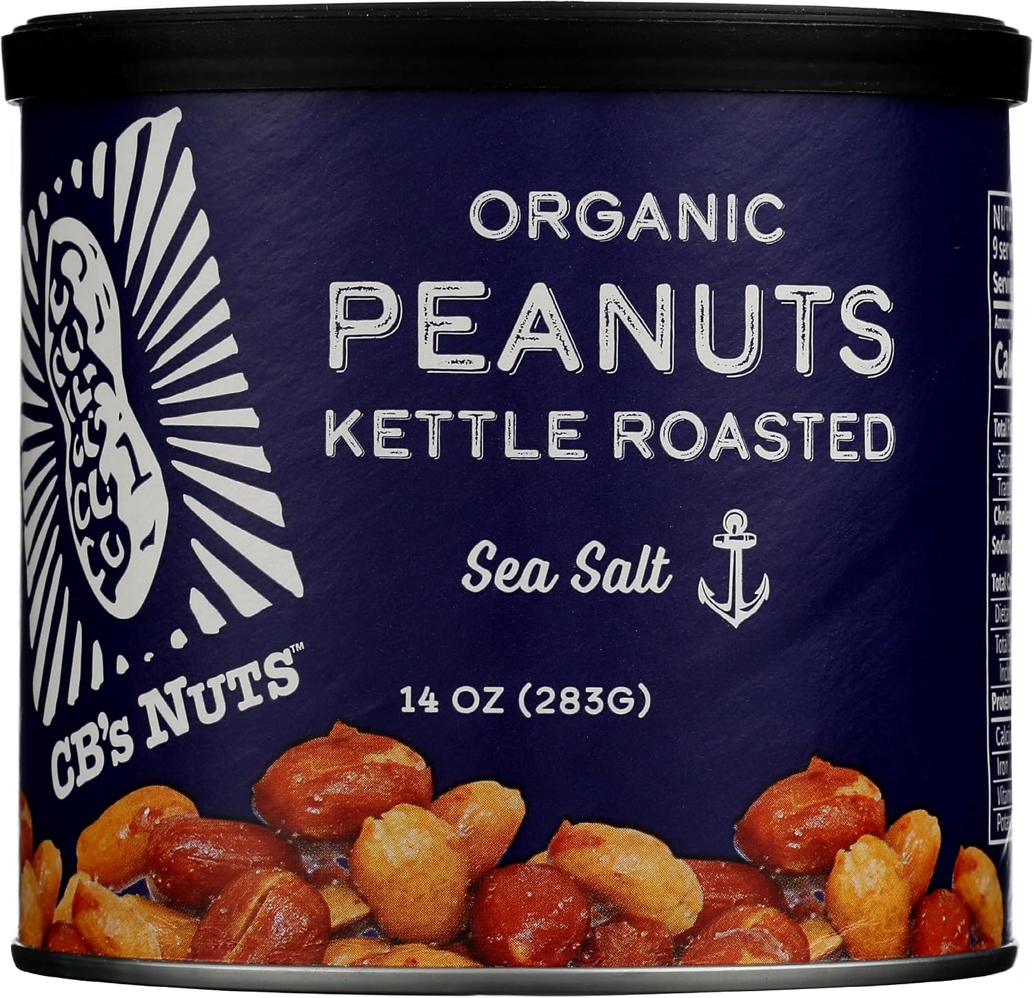 Cbs Nuts Organic Kettle Roasted Sea Salt