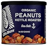 Cbs Nuts Organic Kettle Roasted Sea Salt Peanuts, 14 Oz