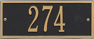 Personalized Small Rectangle Address Plaque, Aluminum House Number Sign