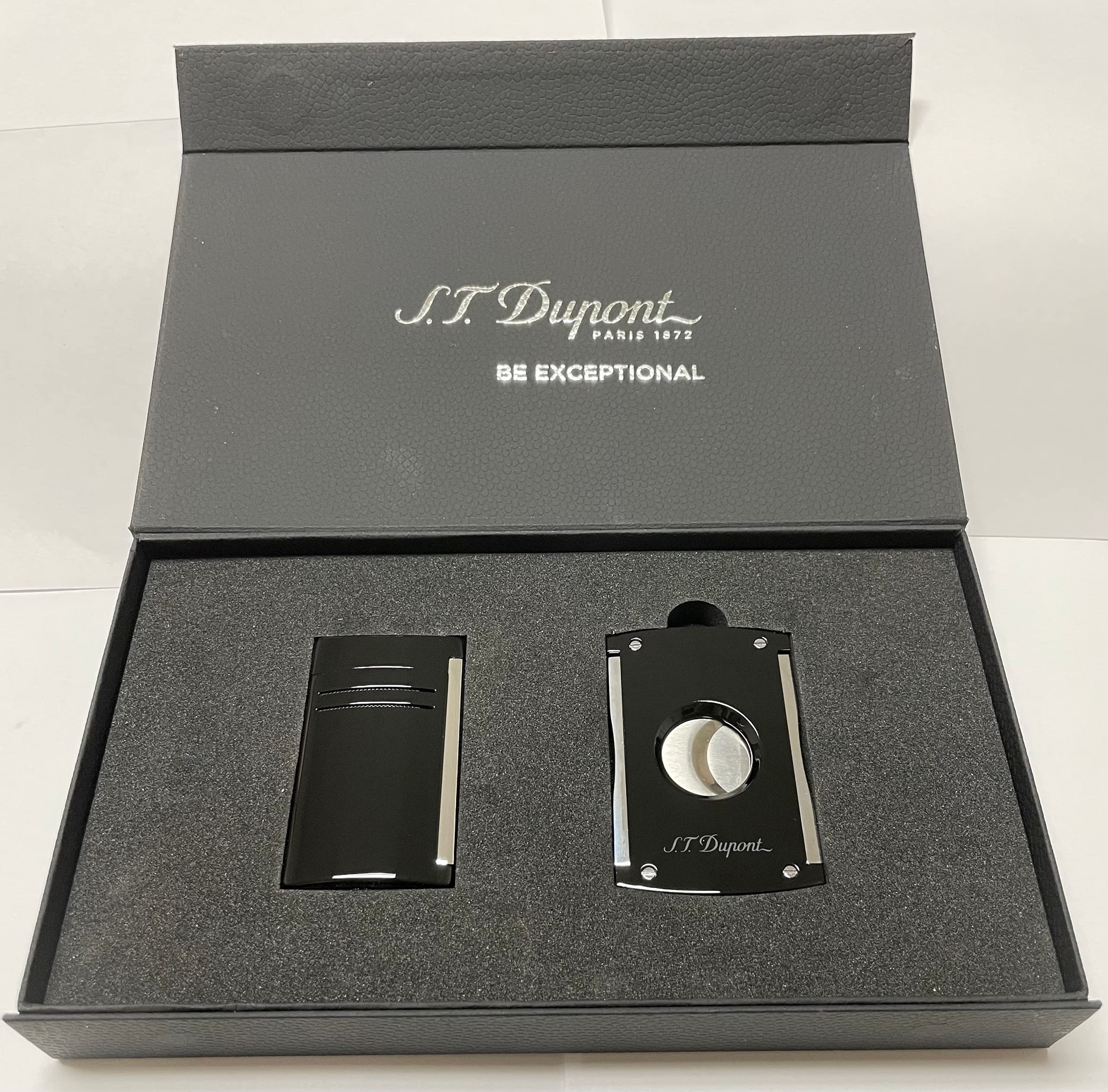 S.T. Dupont Black As Night Maxijet Gift Set