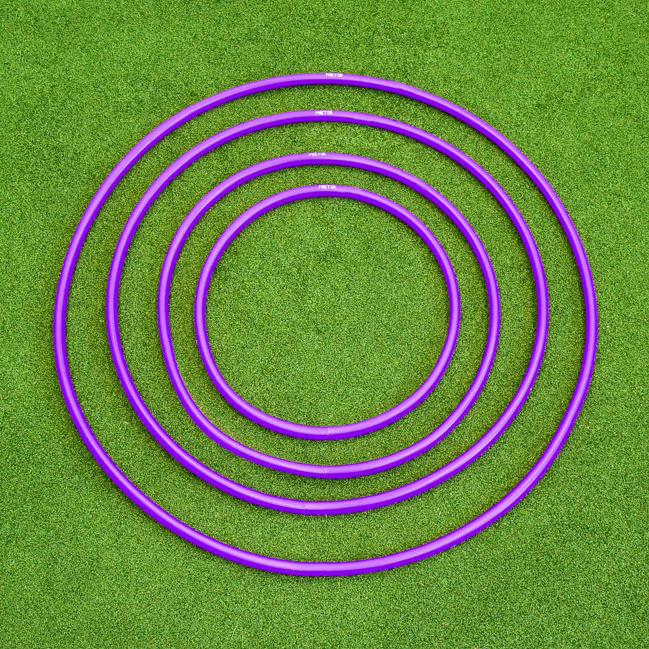 METIS Hula-Hoop-Reifen – Fitness & Tanz | Kinder, Schlue, Turnen | 6er oder 12er Bündel – Multifarbige | 4 Größen erhältlich: 45 cm, 60 cm, 76 cm & 92 cm