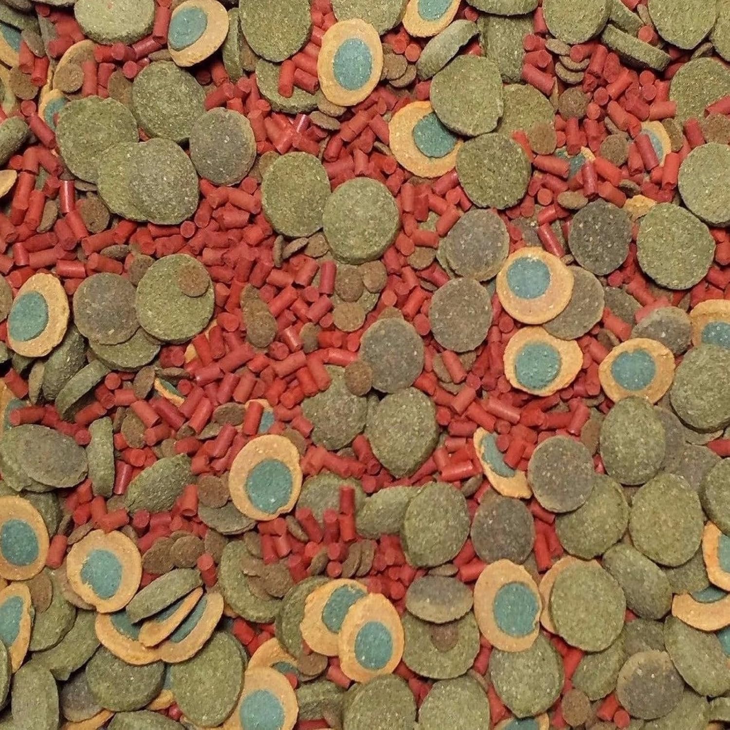 Aquatic Foods Inc. Gourmet Blend of 4-Types of Sinking Spirulina Veggie Wafers. 1/8" x 1/8" Sinking Brine Shrimp Bits, for Plecos, Catfish, Shrimp, Snails, All Tropical Fish GB-250-2-lbs