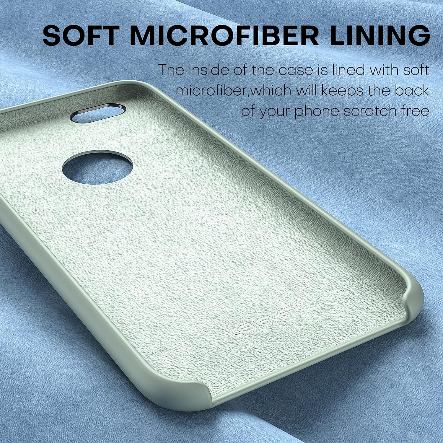 CellEver Designed for iPhone 6 / 6s Case Ultra Slim [Scratch-Proof Microfiber Lining] Ultra Slim Protective Silicone Cover 4.7 inch - Mint