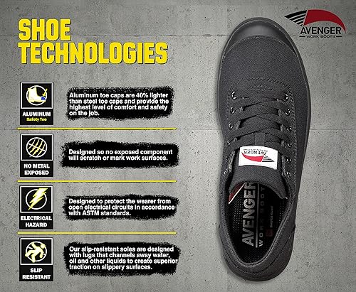 Miniatura 3 de Avenger Work Boots Zapato industrial de caña baja para hombre
